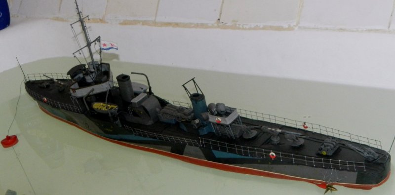Военный корабль из пластилина