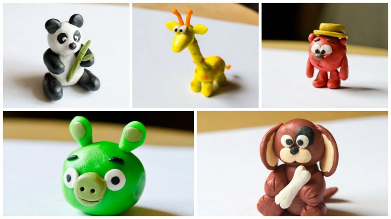 Игрушки из пластилина для малышей