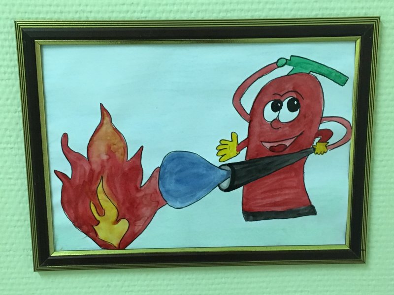 Рисунок на тему "пожарная безопастность"
