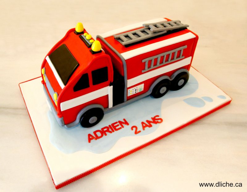 Торт пожарная машина Спарки