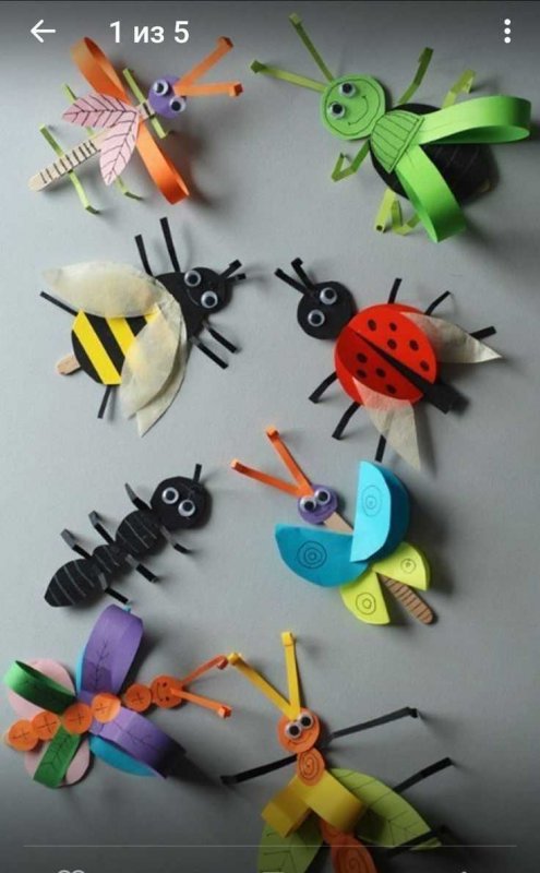 Поделка насекомые для детей 2-3 лет (58 фото)