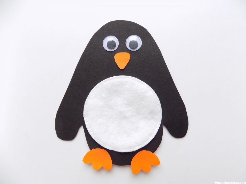 Аппликация Пингвин