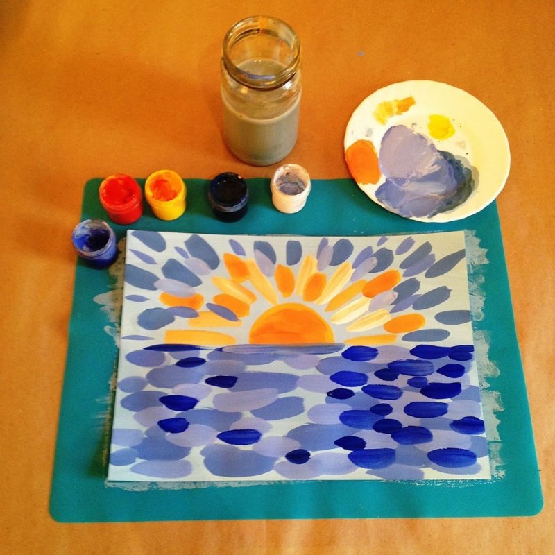 Уроки рисования для детей красками