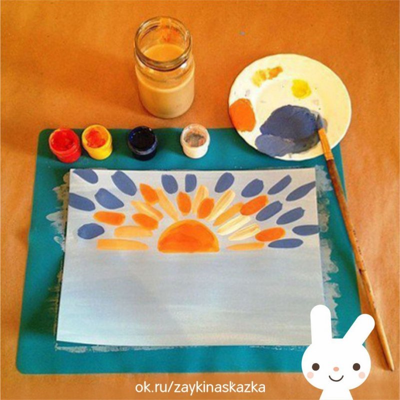 Мастер класс для детей рисование красками