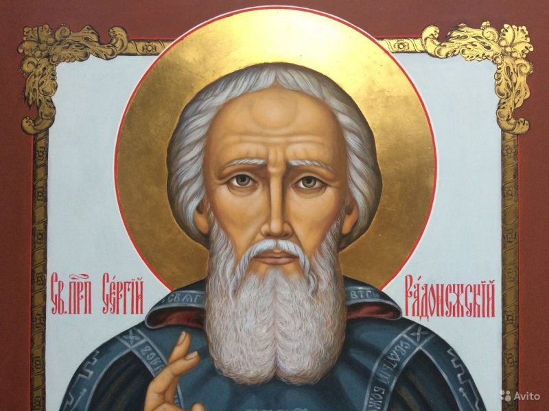 Вершковая икона Сергий Радонежский