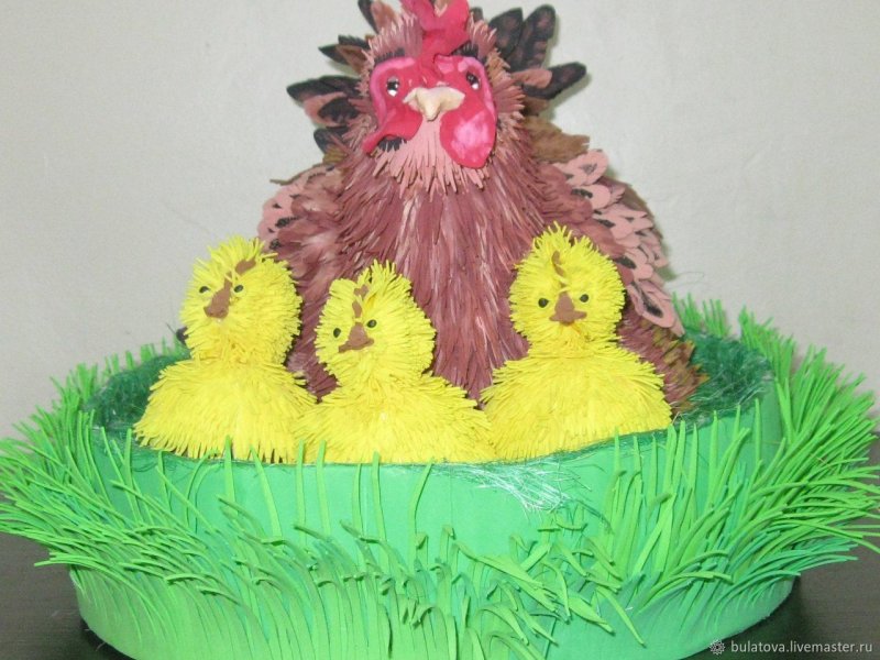 Курица и яйцо из фоамирана
