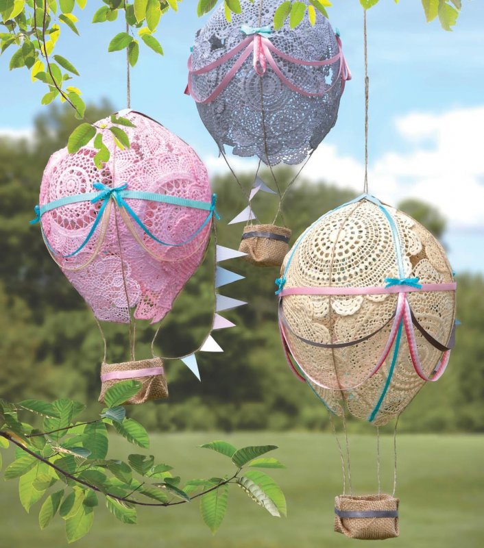 Воздушный шар декорация своими руками