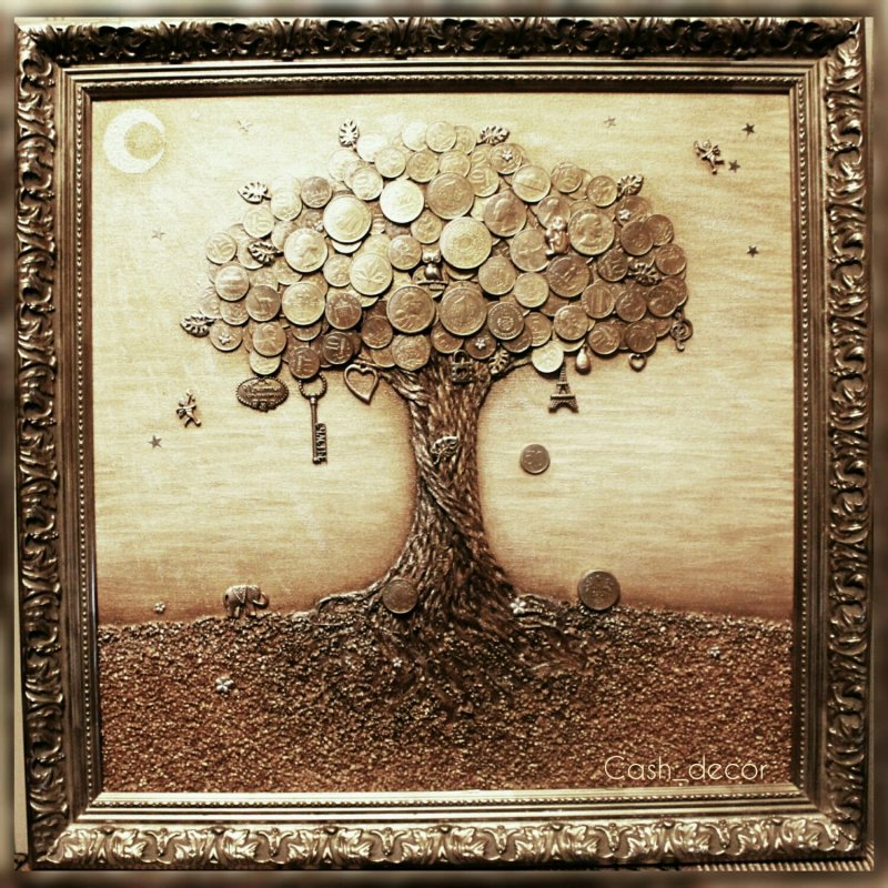 Дерево из монеток