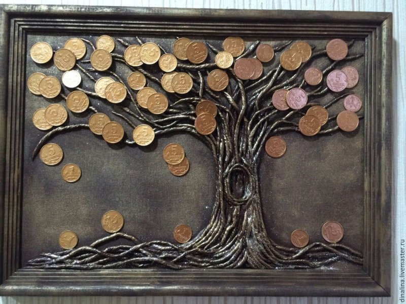 Пейп арт денежное дерево