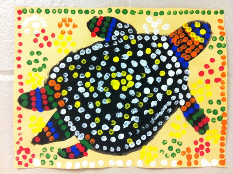 Пластилиновая живопись черепахи