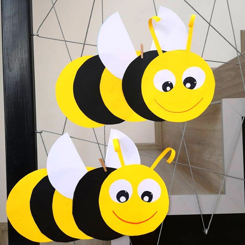 Пчела из бумаги для детей