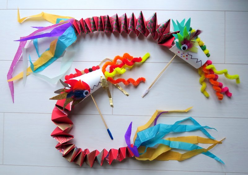 Поделка китайский дракон для дошкольников