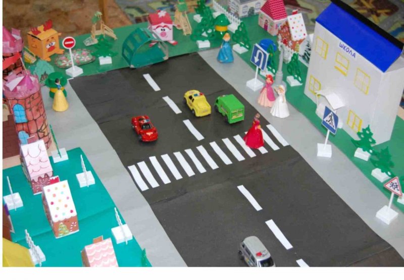 Макет автодороги для детского сада