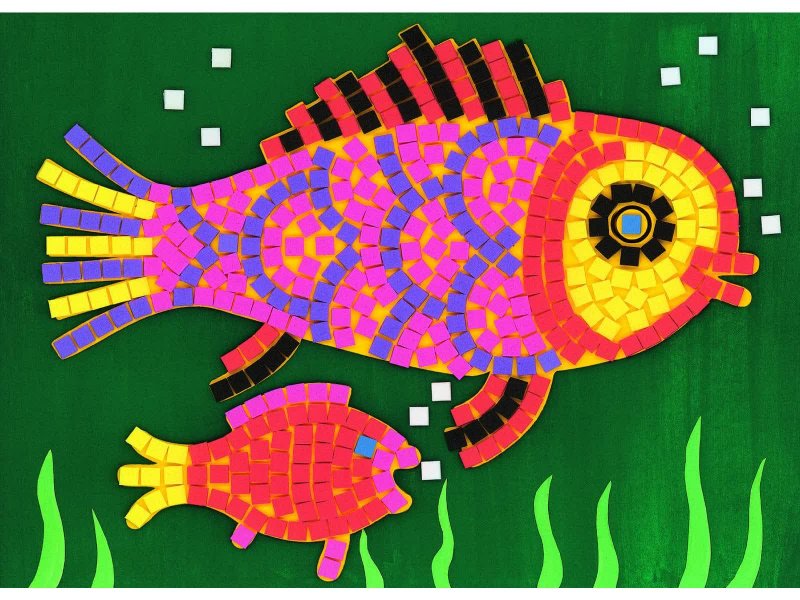 Обрывная мозаика рыбка