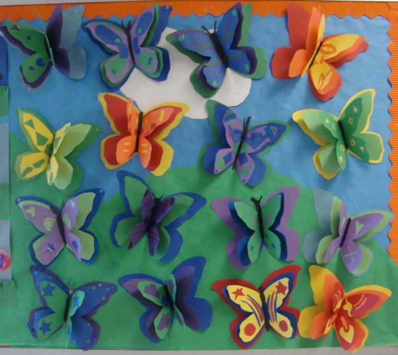 Поделка бабочка с дошкольниками
