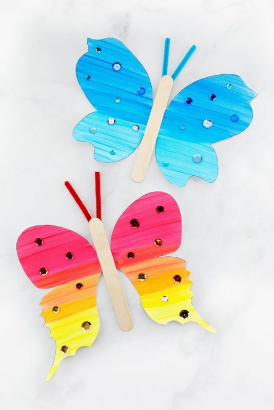 Бабочка аппликация для детей