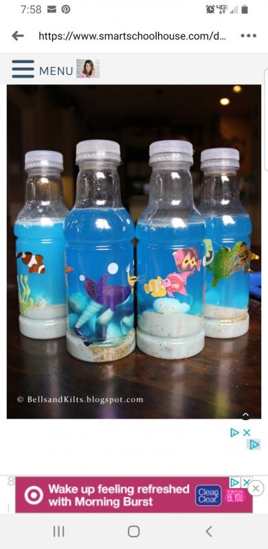 Сенсорные бутылочки с водой