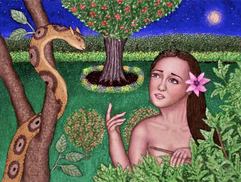 Адам и ева в раю мультик