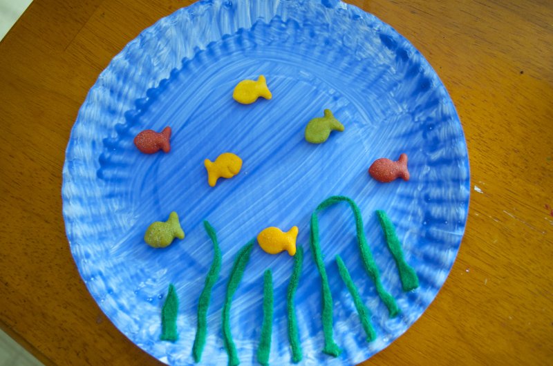 Поделка море на тарелке для детей 4 лет