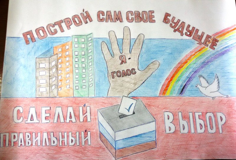 Плакат выборы глазами детей