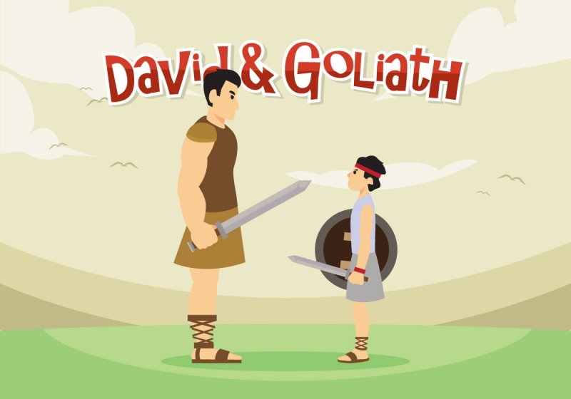 Сценка Давид и Голиаф