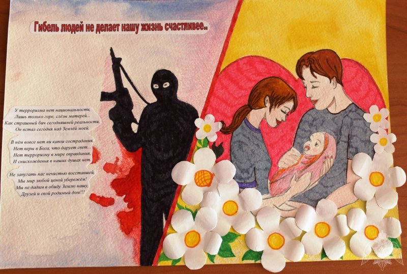 Плакат на день терроризма