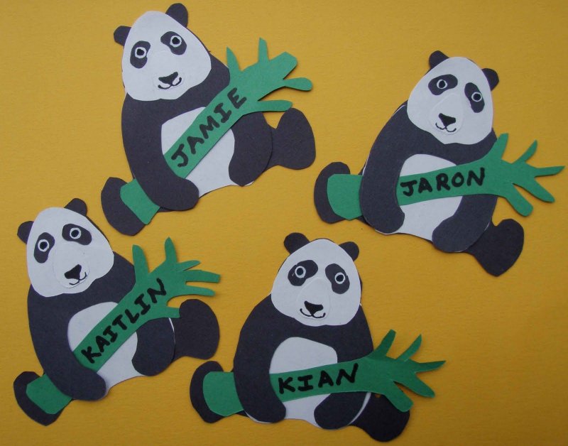 Панда поделка для детей