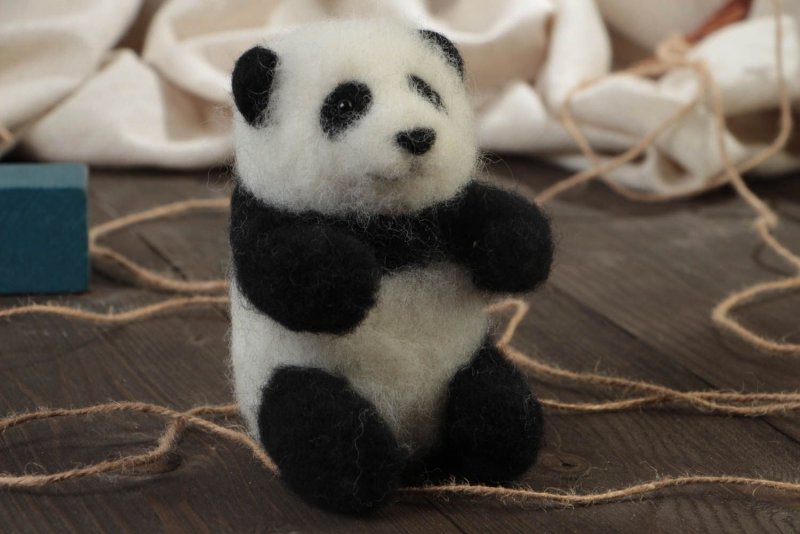 Панда из модульного оригами