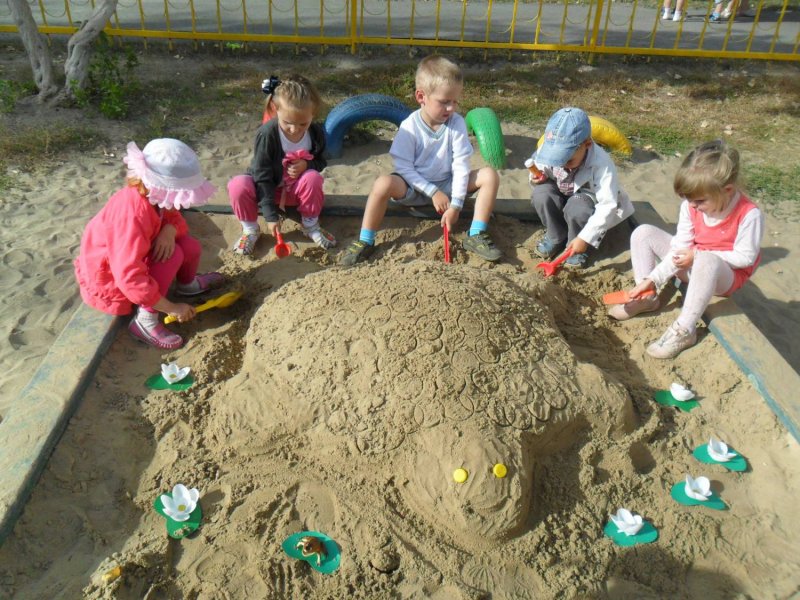 Песочницы для детей в детском саду