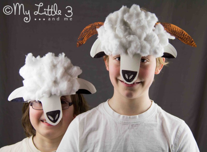Новогодняя маска овцы