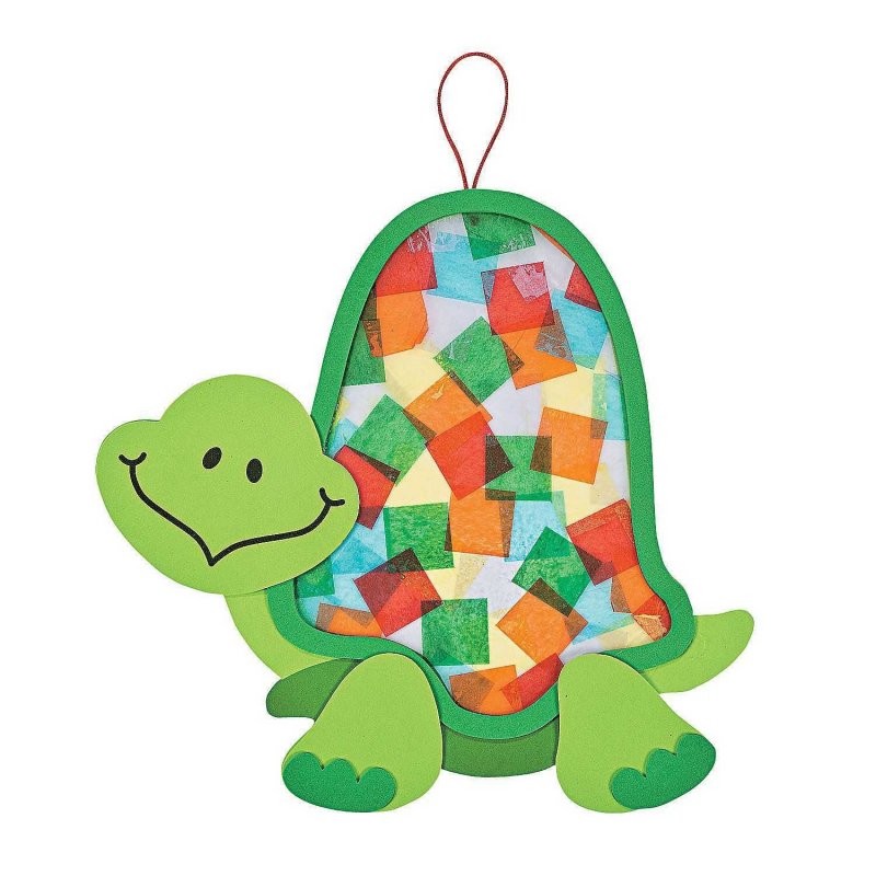 Поделки для детей самоклейки черепаха