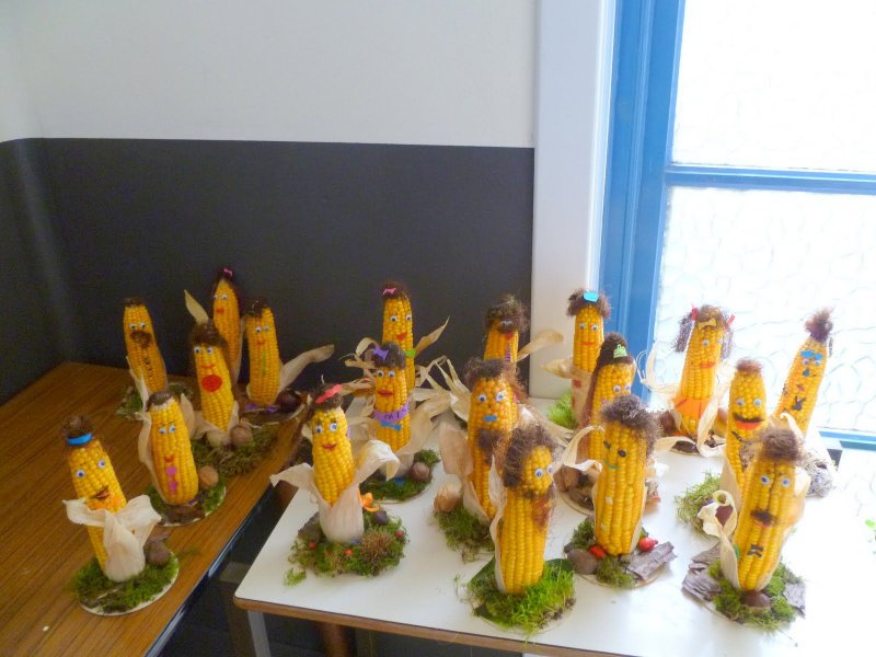 Поделки из кукурузы для детского сада