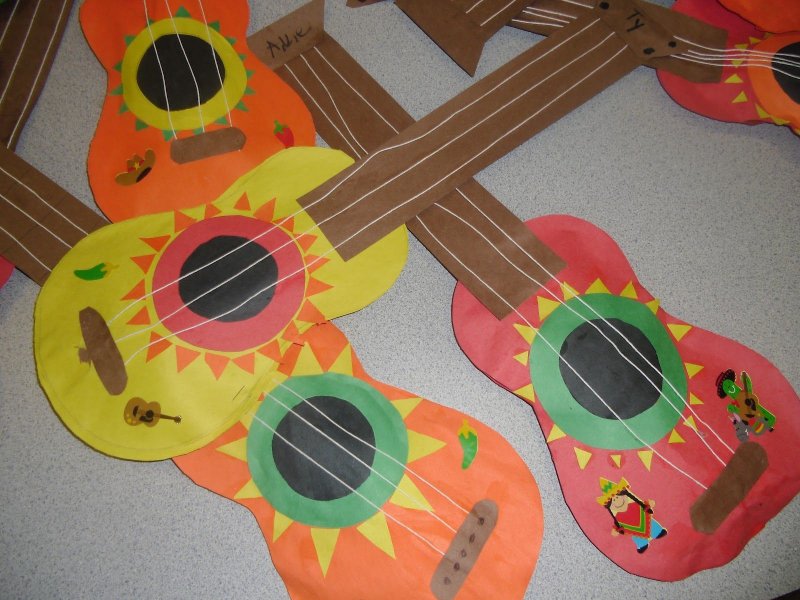 Мексиканская гитара поделка для детей