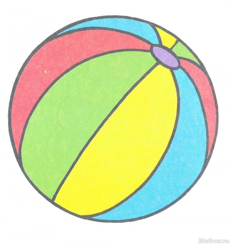 Рисование разноцветные мячи