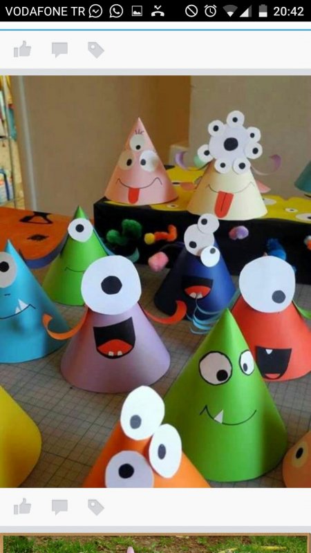 Игрушки из конусов для дошкольников