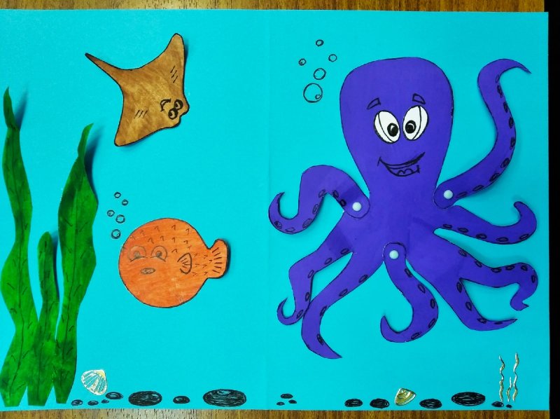 Уроки по рисованию осьминога