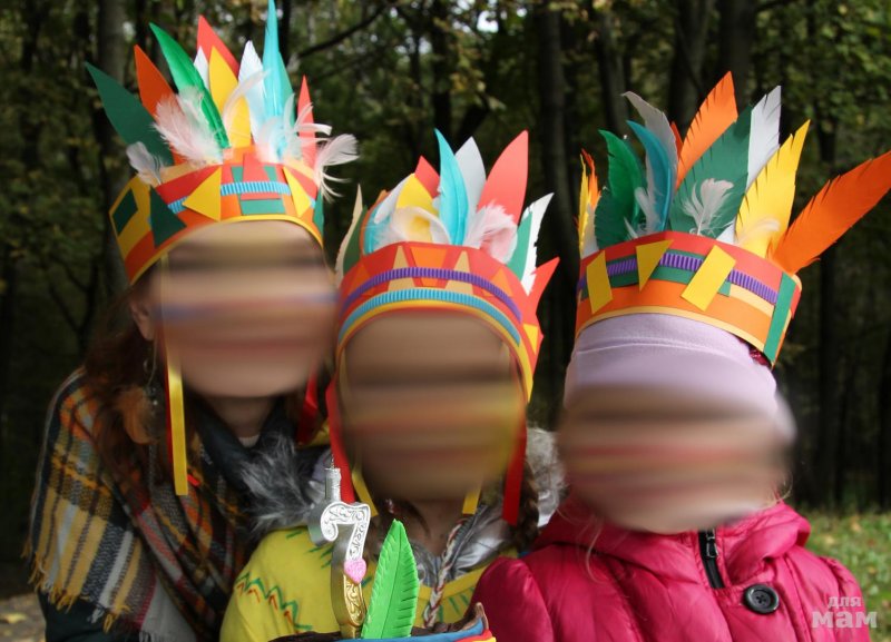 Индейские головные уборы для детей
