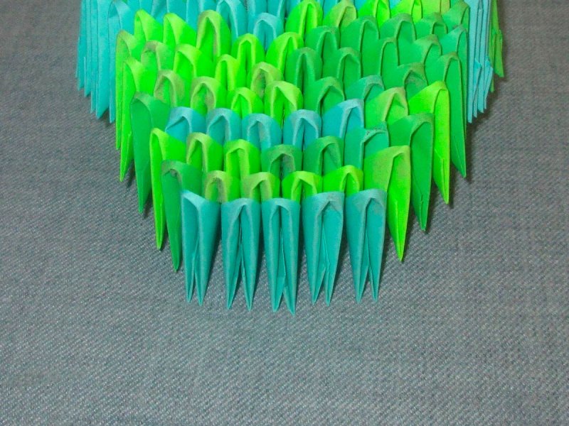 Модульное оригами береза