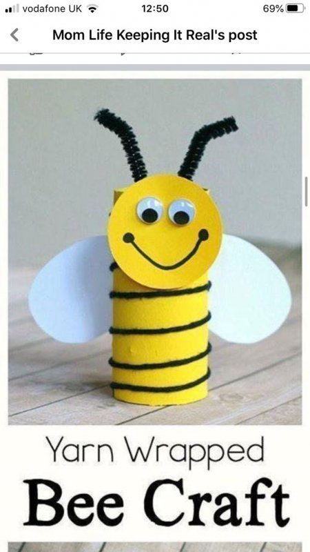 Поделка пчела из бумаги
