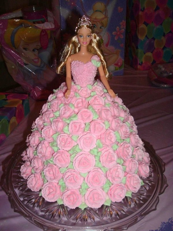 Торт кукла Барби