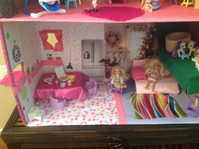 Комната для Барби из коробки