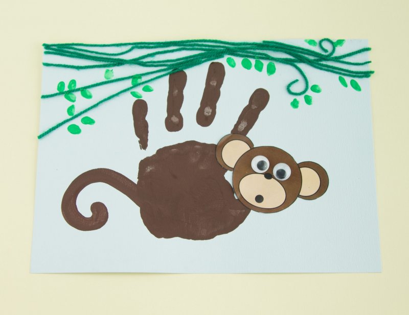 Поделка обезьянка для детей