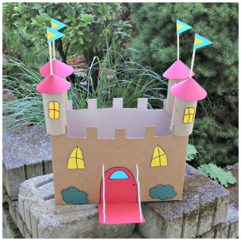 Замок из картона для детей