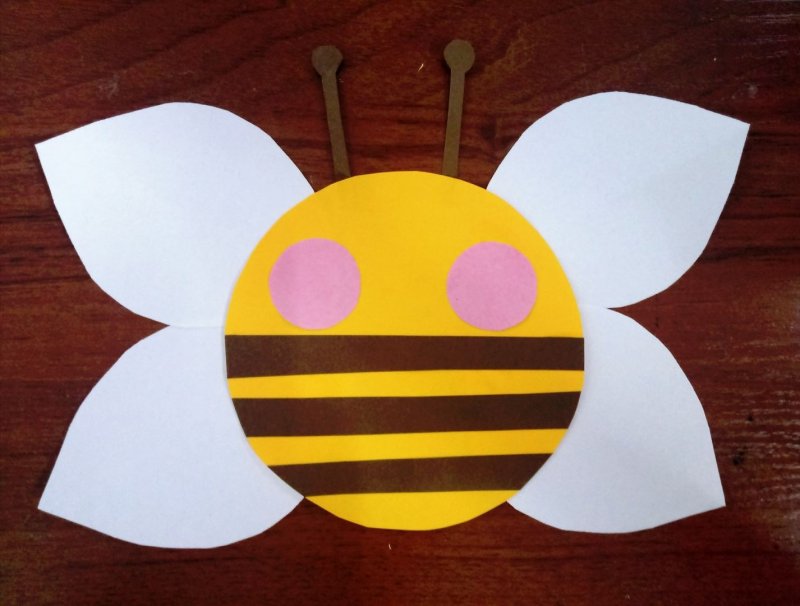 Пчелка поделка из бумаги