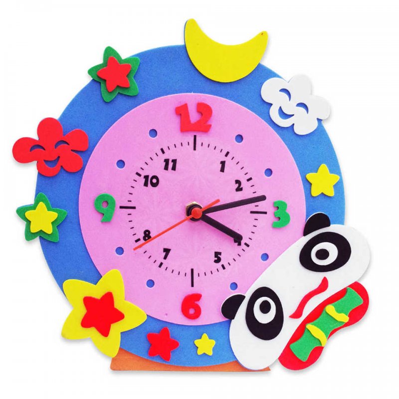Часы картонные детские обучающие