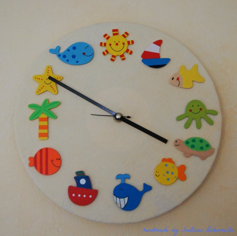 Самодельные часы для детей
