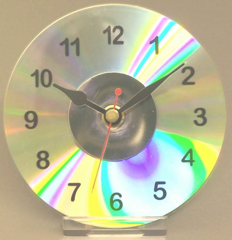 Часы из СД дисков