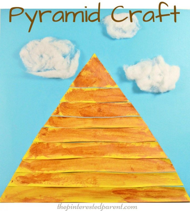 Пирамида поделка для детей