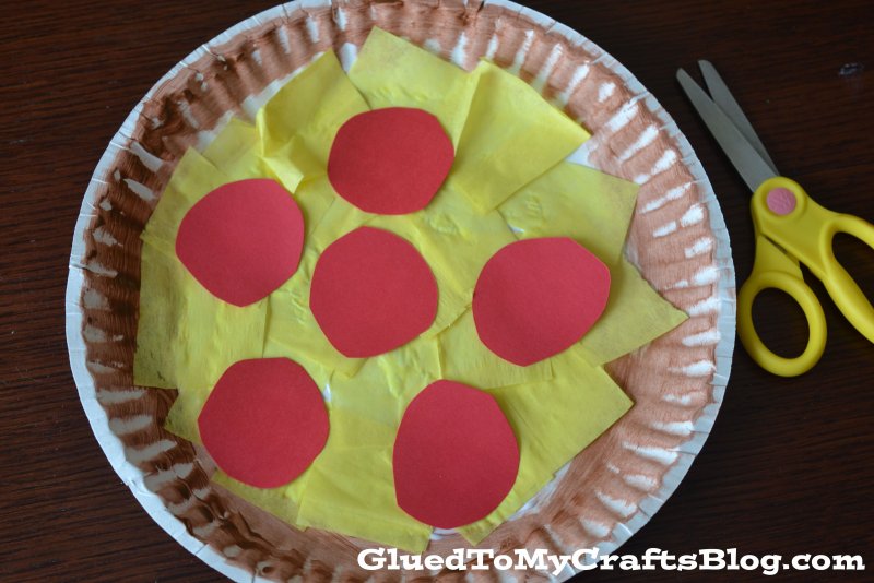 Paper pizza Craft for Kids