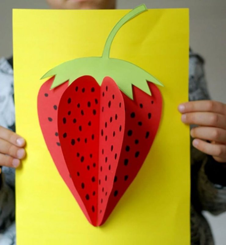 Поделки из бумаги для детей фрукты